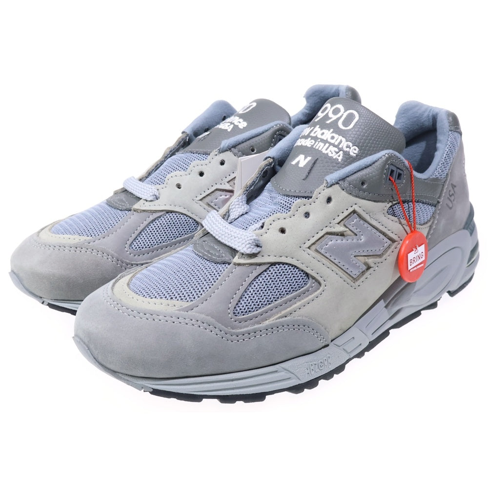 New Balance(ニューバランス) M990WT2 ×WTAPS 990V2 ダブルタップス スウェードレザー メッシュ ローカットスニーカー グレー US8/26cm