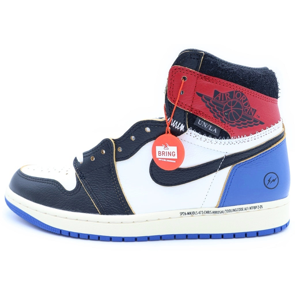 NIKE(ナイキ) ×Fragment Design ×UNION AIR JORDAN 1 HIGH OG フラグメントデザイン ユニオン エアジョーダン1 ハイカットスニーカー US9.5/27.5cm IO7847-002