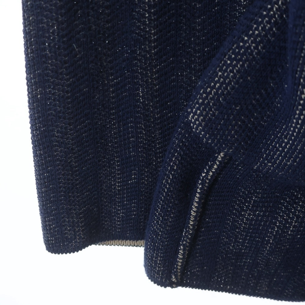 LARDINI(ラルディーニ) コットン ショールカラー カーディガン ブルー JMLJM43