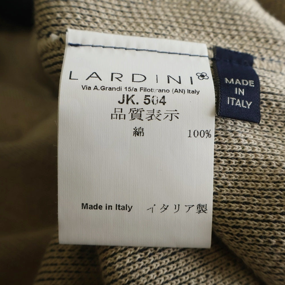 LARDINI(ラルディーニ) コットン ショールカラー カーディガン ブルー JMLJM43