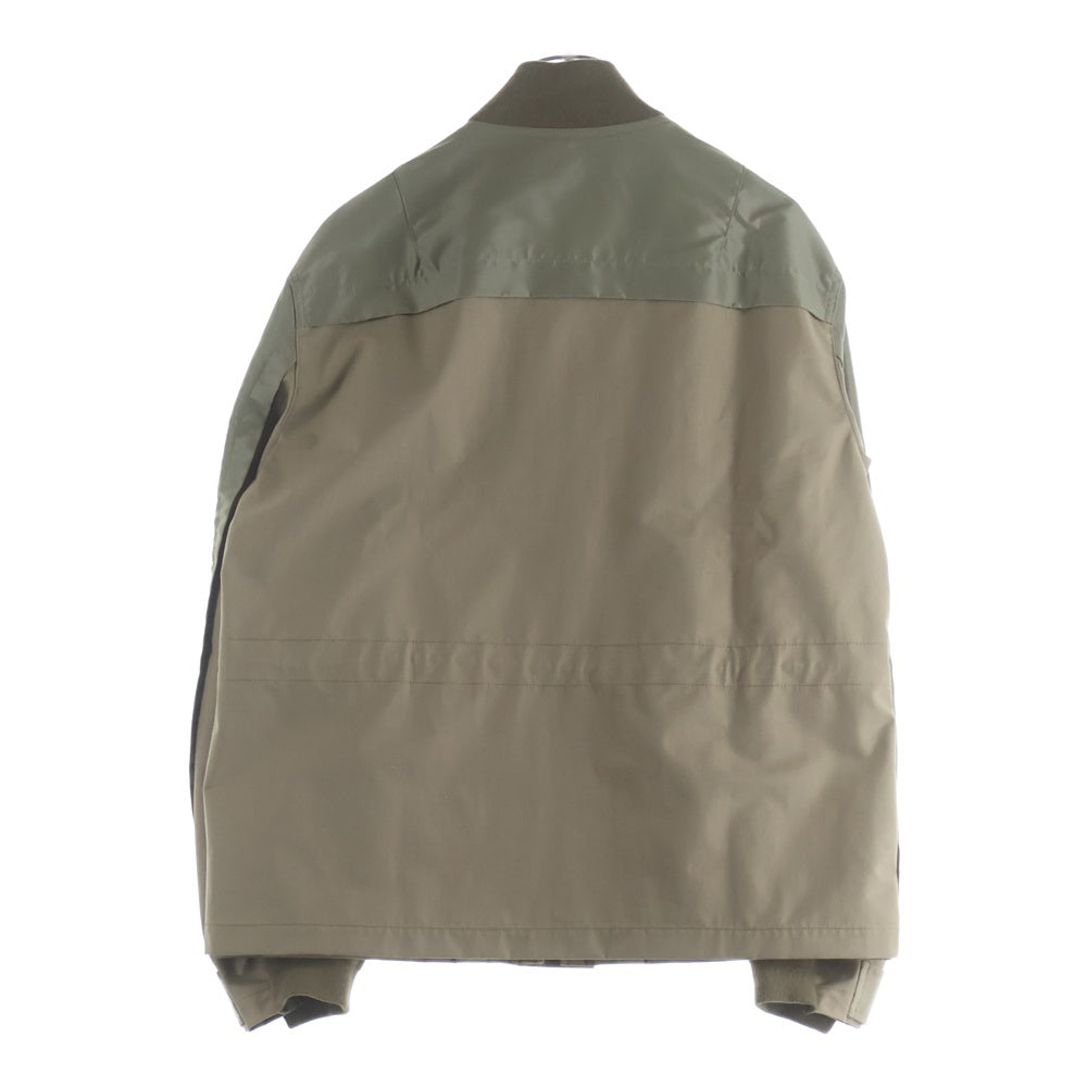 Sacai(サカイ) Nylon Twill x Grosgrain Blouson ナイロンツイル ジャケット ブルゾン カーキ 25-03718M