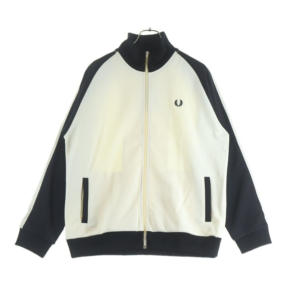 FRED PERRY(フレッドペリー) BEAMS別注 ビームス ロゴ刺繍 ジャージ トラックジャケット ホワイト FZ2691