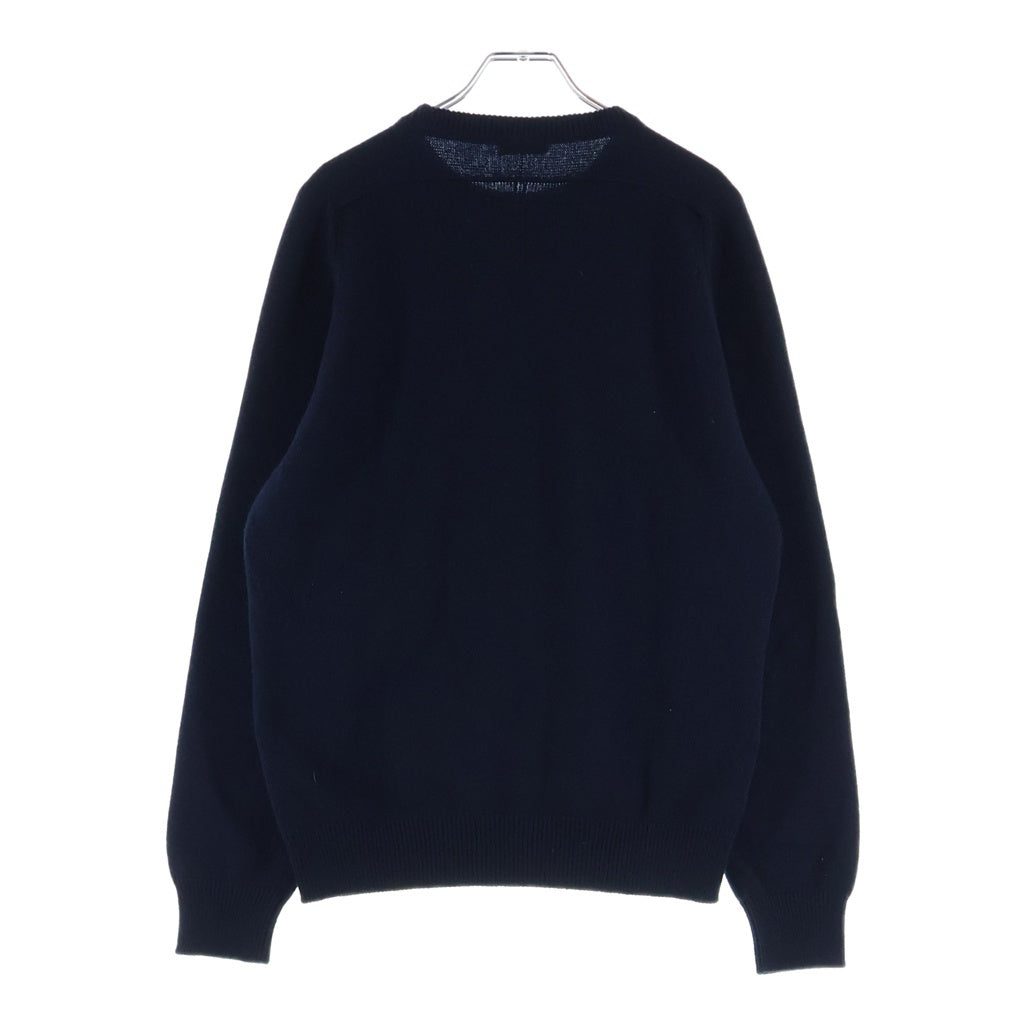 SAINT LAURENT PARIS(サンローランパリ) 14AW カシミヤ クルーネック ニット セーター ネイビー 353838 Y1YC1