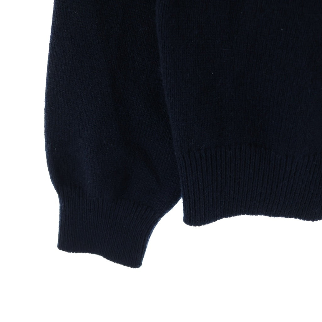 SAINT LAURENT PARIS(サンローランパリ) 14AW カシミヤ クルーネック ニット セーター ネイビー 353838 Y1YC1