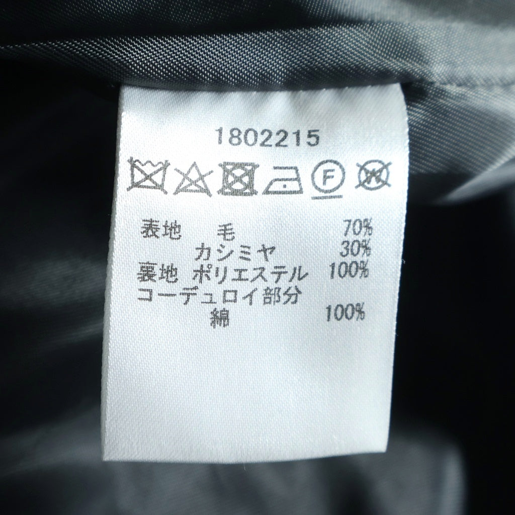 Barbour(バブアー) BEAMS別注 BEDALE SL ビームス ビデイル スリム カシミヤ混ウール チェック ジャケット グレー 1802215