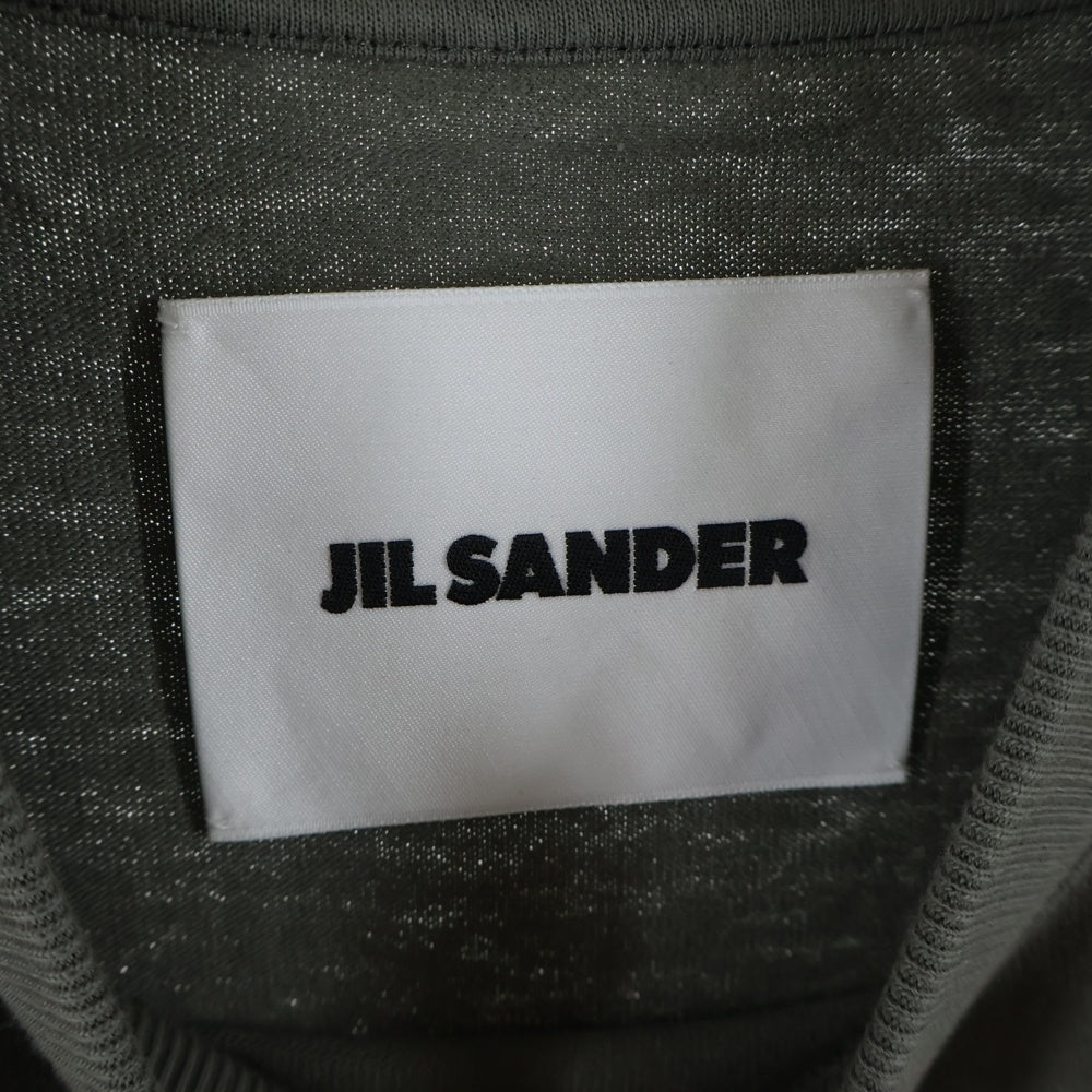 JIL SANDER(ジルサンダー) 24SS T-Shirt ロゴプリント クルーネック 半袖Tシャツ カットソー カーキ J21GC0001 J20215