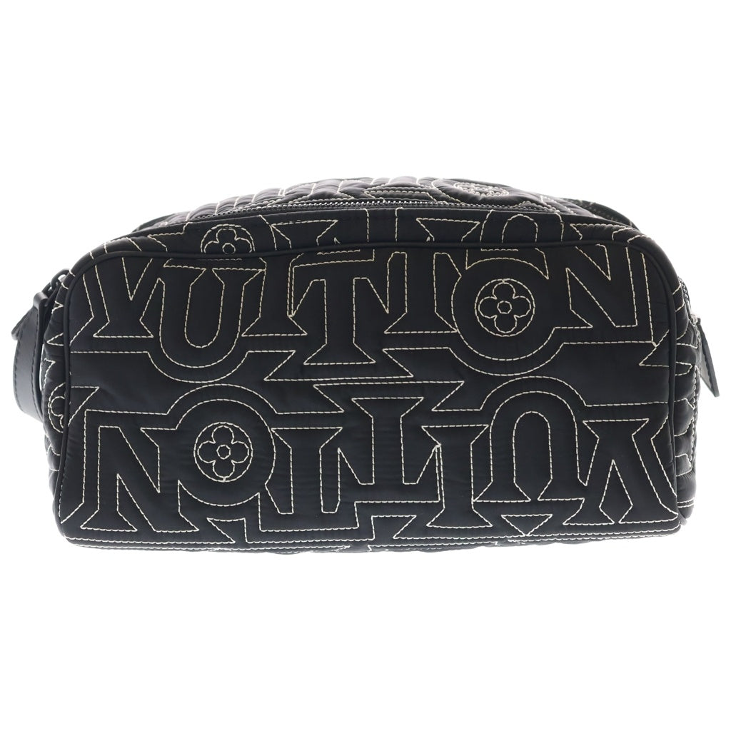 LOUIS VUITTON(ルイヴィトン) LVスノー ドップ キット 刺繍 ナイロン ポーチ セカンドバッグ ハンドバッグ ブラック M21435 レディース