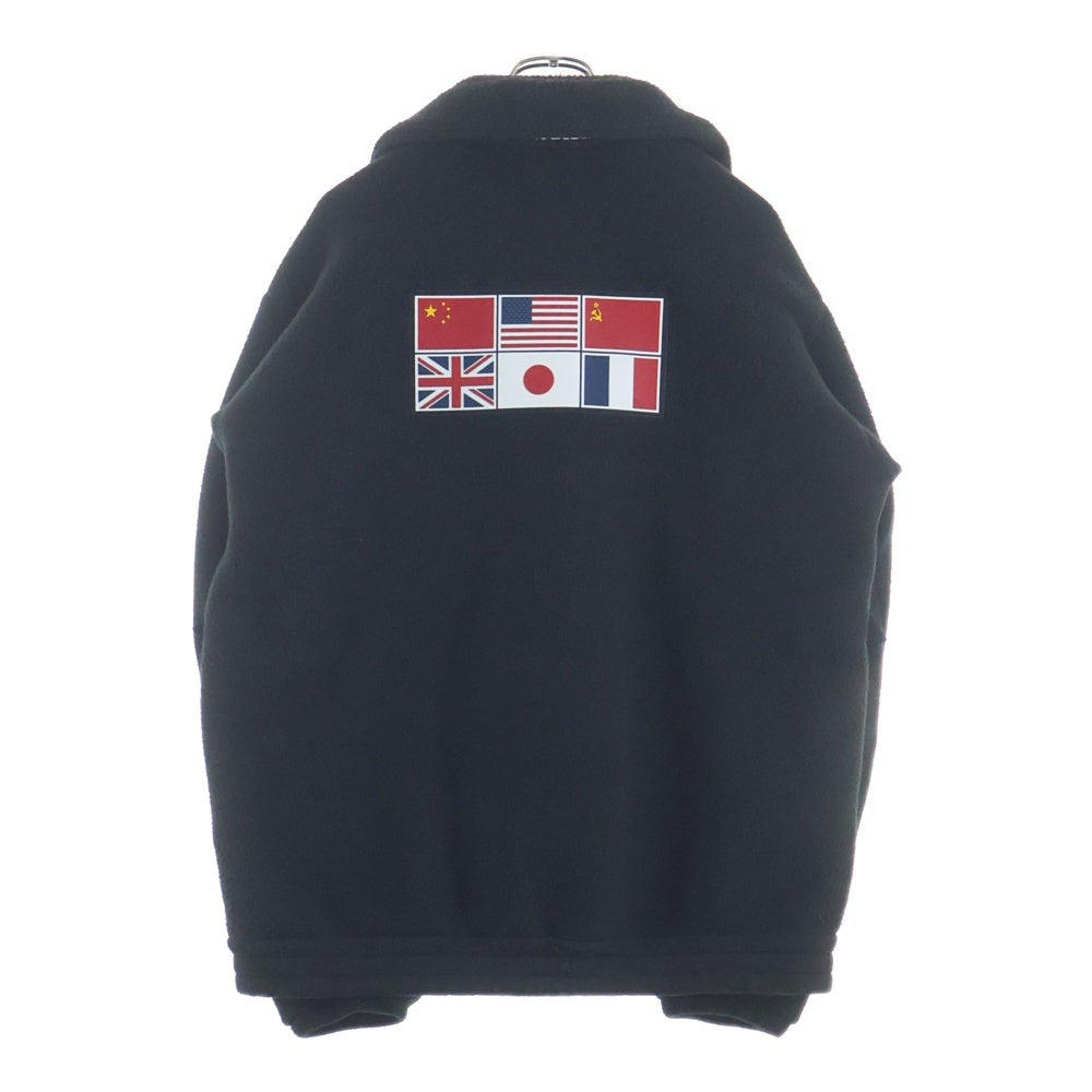 THE NORTH FACE(ザノースフェイス) TRANCE ANTERCTICA FLEECE JACKET トランスアンタークティカ ラバーワッペン付 ロゴ刺繍 フリース ジャケット ブルゾン ブラック NA72235