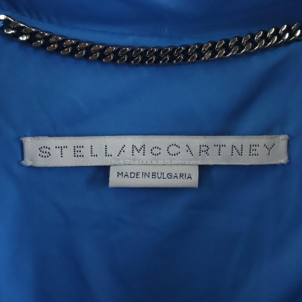 STELLA McCARTNEY(ステラマッカートニー) 21AW ラバーロゴ ボア フリース ハーフジップ プルオーバー ジャケット ブルゾン ブラウン/ブルー レディース 603726