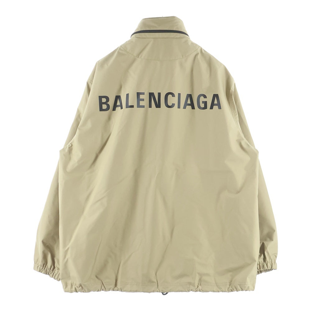 BALENCIAGA(バレンシアガ) 19AW オーバーサイズ バックロゴ ウィンドブレーカー ナイロンジャケット ベージュ 556168 TCO11