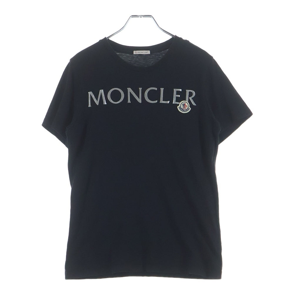 MONCLER(モンクレール) 21SS フロントロゴ クルーネック 半袖Tシャツ カットソー ブラック G10938C71510