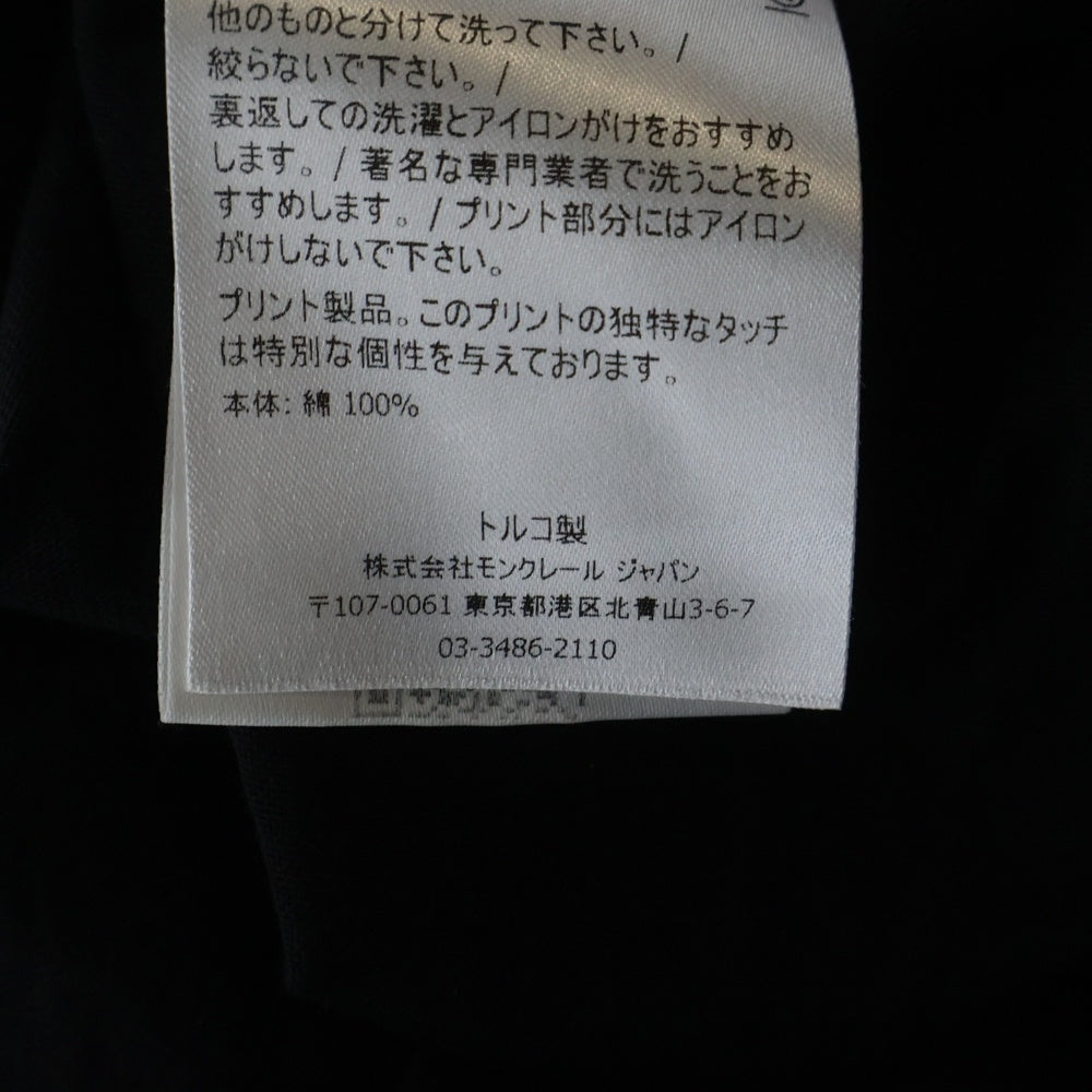 MONCLER(モンクレール) 21SS フロントロゴ クルーネック 半袖Tシャツ カットソー ブラック G10938C71510