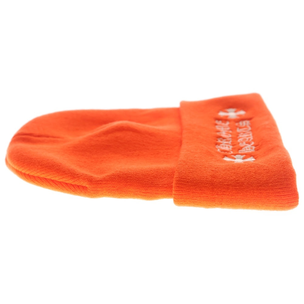 CHROME HEARTS(クロムハーツ) WATCH CAP ワッチキャップ ロゴ刺繍ビーニー オレンジ