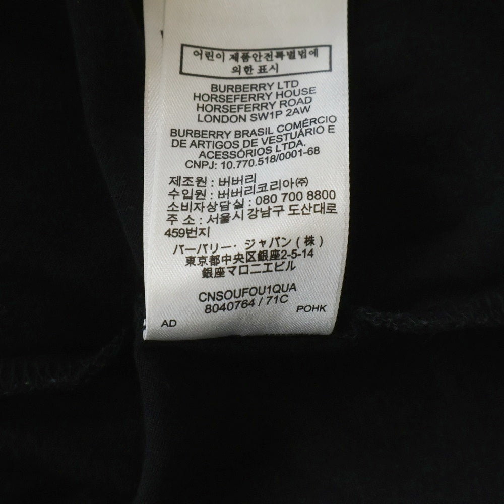BURBERRY(バーバリー) ホースフェリー プリント クルーネック 半袖Tシャツ カットソー ブラック 8040764