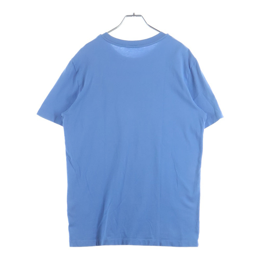 MONCLER(モンクレール) 22SS フロントロゴ パッチ クルーネック 半袖Tシャツ カットソー ブルー H20918C00025