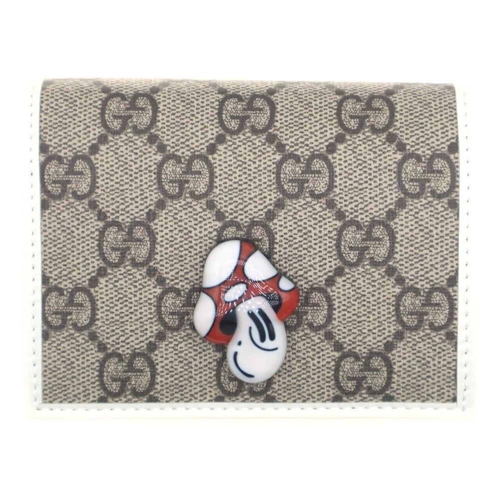 GUCCI(グッチ) マッシュルーム ハティスチュワート GGスプリーム ウォレット ブラウン レディース 784729 534563