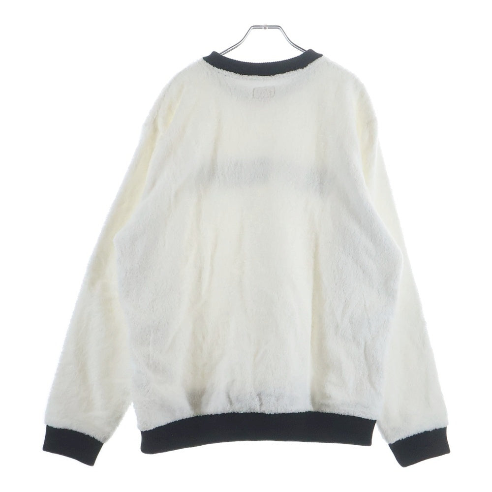 SUPREME(シュプリーム) 17SS Terry Crew Neck パイル地 ロゴ テリー クルーネック スウェット トレーナー ホワイト/ブラック