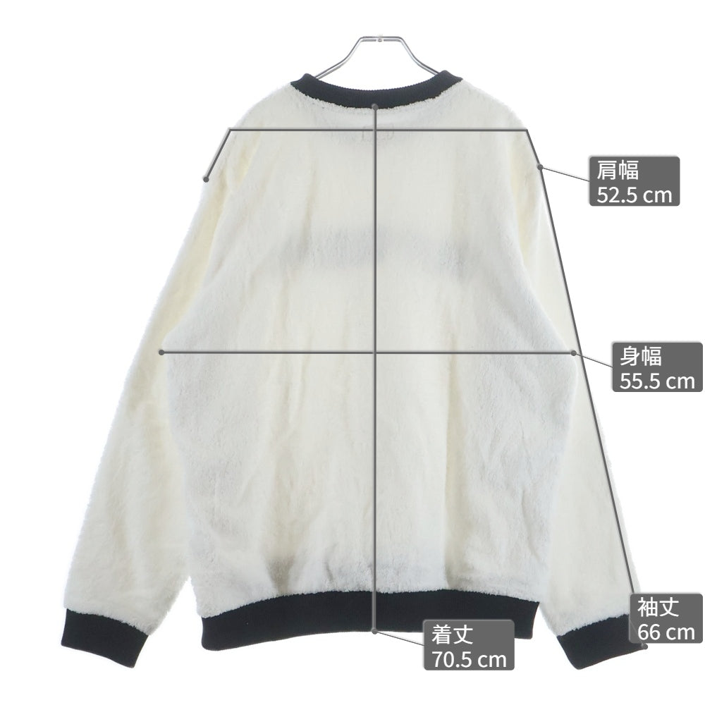 SUPREME(シュプリーム) 17SS Terry Crew Neck パイル地 ロゴ テリー クルーネック スウェット トレーナー ホワイト/ブラック