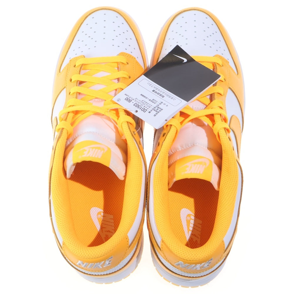 NIKE(ナイキ) WMNS DUNK LOW LASER ORANGE ダンク レーサーオレンジ ローカットスニーカー ホワイト/オレンジ US11.5/28.5cm DD1503-800