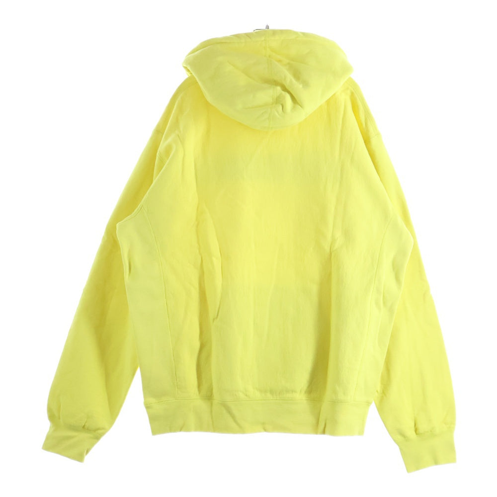 SUPREME(シュプリーム) 18SS Cord Collegiate Logo hooded Sweatshirt ロゴ スウェットプルオーバーパーカー イエロー