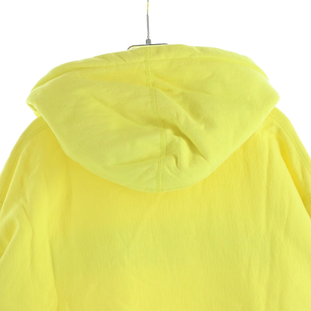 SUPREME(シュプリーム) 18SS Cord Collegiate Logo hooded Sweatshirt ロゴ スウェットプルオーバーパーカー イエロー