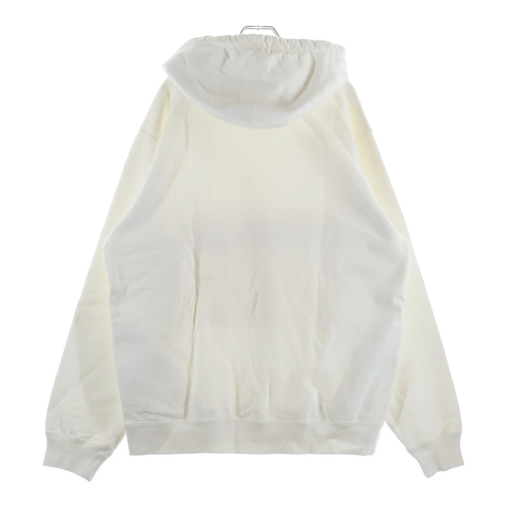 SUPREME(シュプリーム) 19SS Zip Pouch Hooded Sweatshirt ジップ ロゴ ポーチ ポケット スウェット プルオーバーパーカー ホワイト
