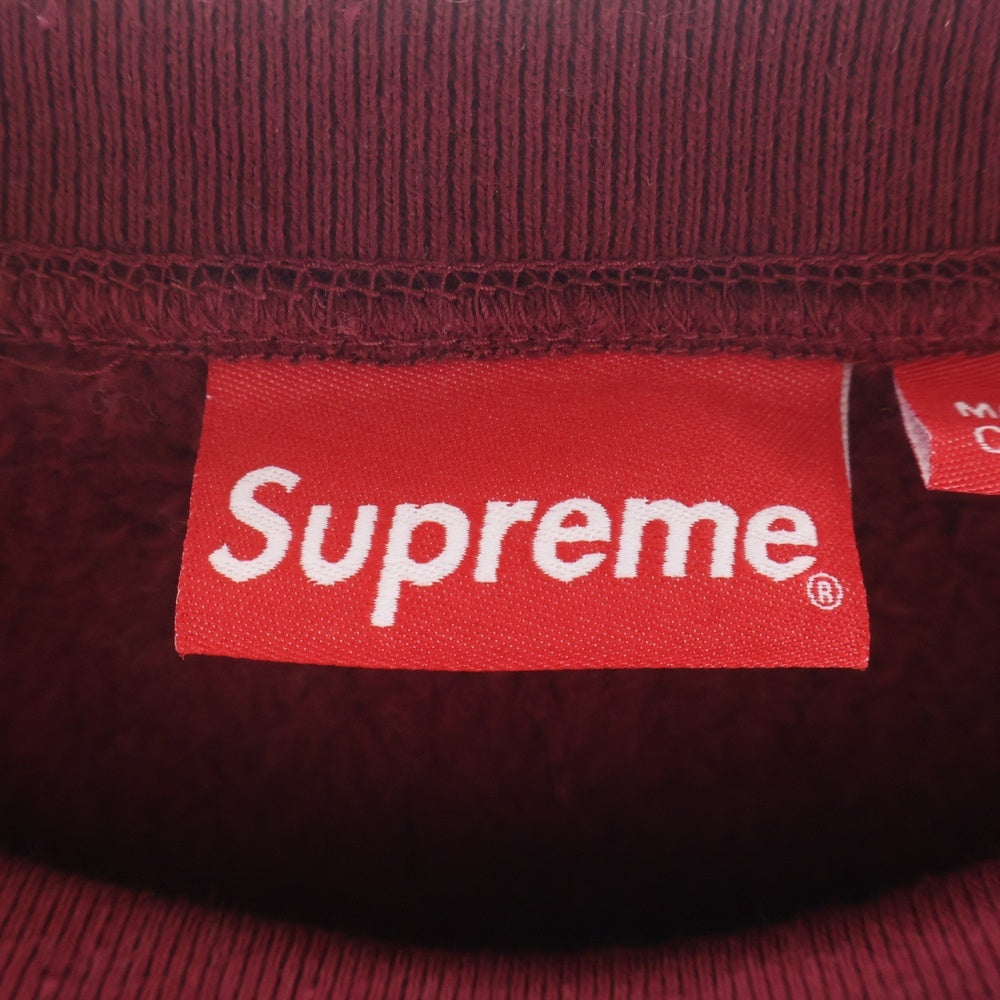 SUPREME(シュプリーム) 21AW Cities Arc Crewneck シティ アーチロゴ クルーネック スウェットトレーナー ボルドー