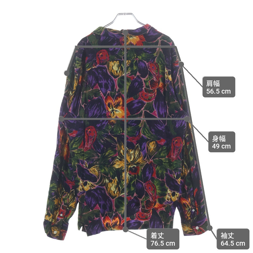 SUPREME(シュプリーム) 17AW Painted Floral Rayon Shirt フローラル レーヨン 長袖シャツ マルチ