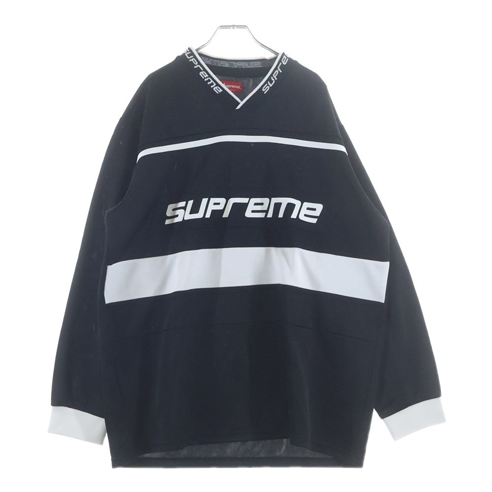 SUPREME(シュプリーム) 18AW Warm Up Hockey Jersey ホッケージャージ ゲーム長袖シャツ ブラック