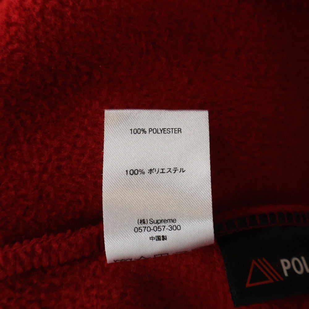 SUPREME(シュプリーム) 18AW Polartec Hooded Sweatshirt フリース プルオーバーパーカー レッド