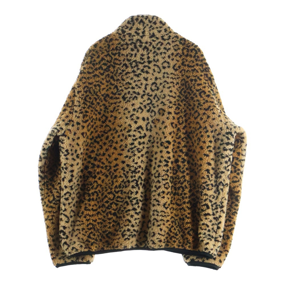 SUPREME(シュプリーム) 17AW Leopard Fleece Reversible Jacket レオパード フリース リバーシブルジャケット ブラウン