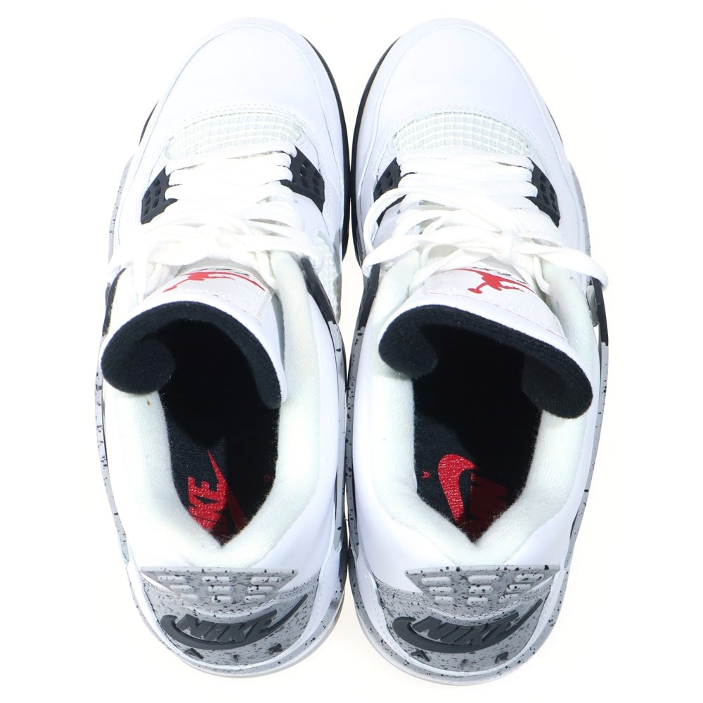 NIKE(ナイキ) 【観賞用 2015年製】 AIR JORDAN 4 RETRO OG WHITE CEMENT エアジョーダン 4 レトロ ホワイトセメント ハイカットスニーカー ホワイト US10/28cm 840606-192