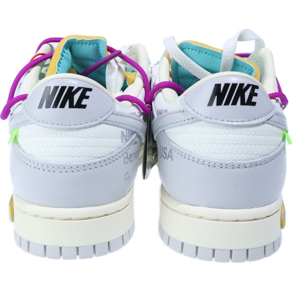 NIKE(ナイキ) ×OFF-WHITE DUNK LOW 1 OF 50 21 オフホワイト ダンク ローカットスニーカー グレー/ホワイト US10/28cm DM1602-100