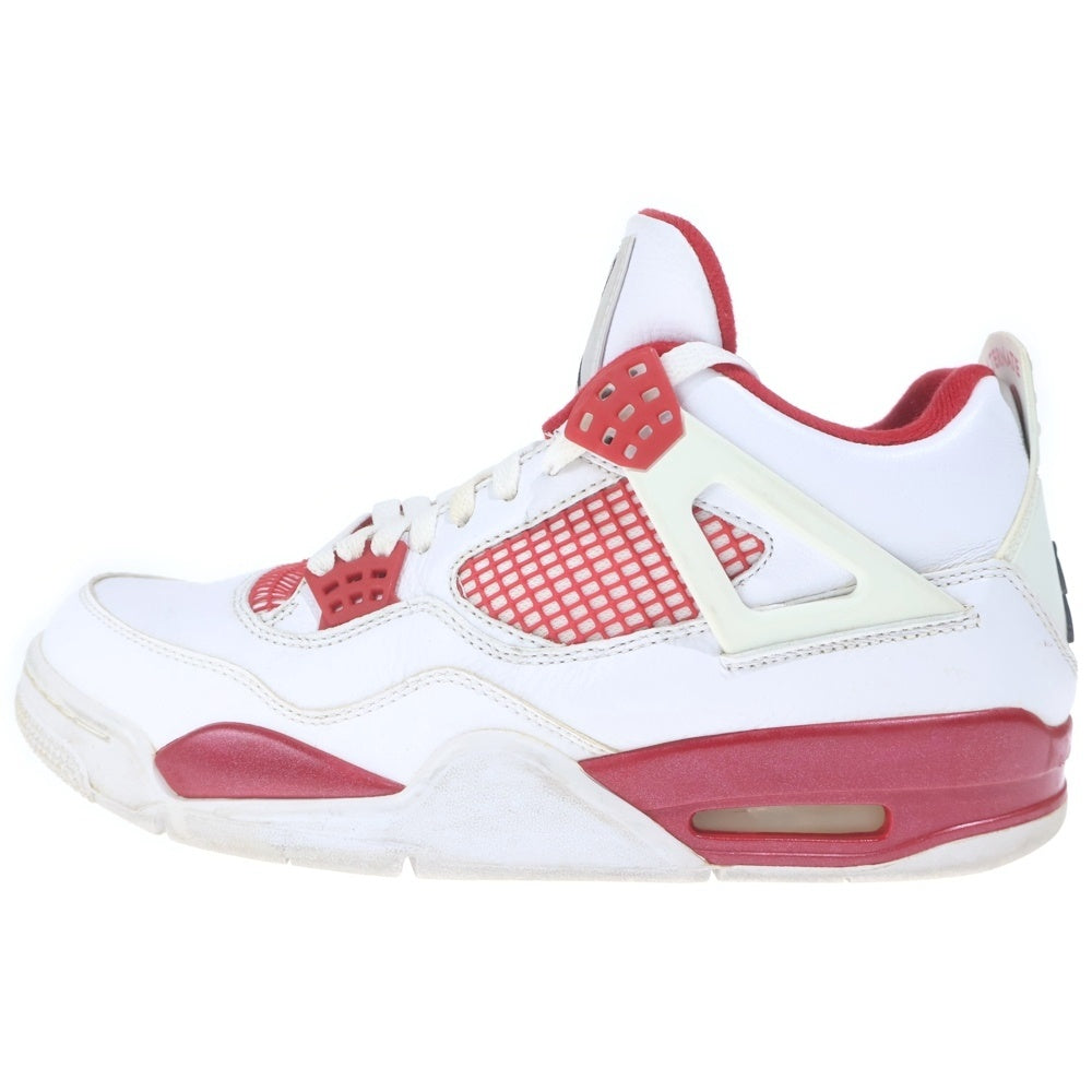 NIKE(ナイキ) 【観賞用2015年】 AIR JORDAN 4 RETRO ALTERNATE 89 エアジョーダン4 レトロ オルタネイト ハイカットスニーカー ホワイト/レッド US10/28cm 308497-106