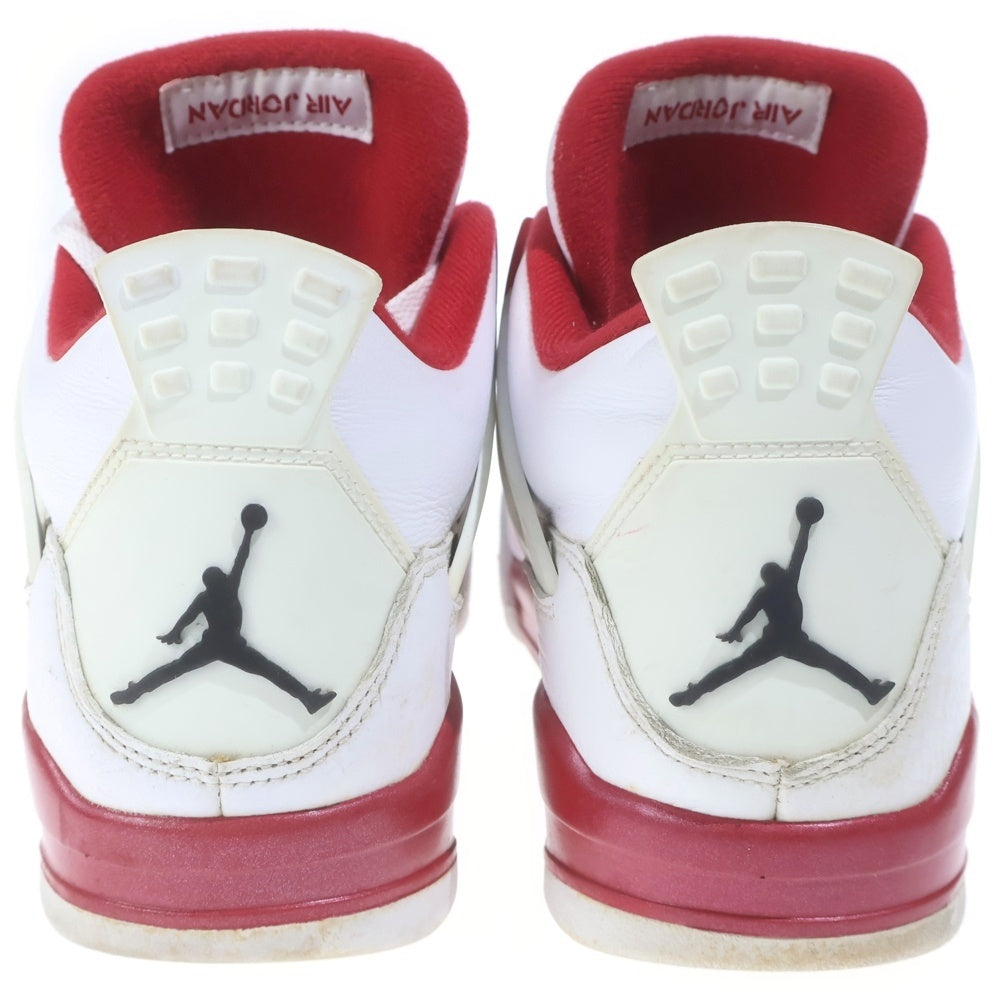 NIKE(ナイキ) 【観賞用2015年】 AIR JORDAN 4 RETRO ALTERNATE 89 エアジョーダン4 レトロ オルタネイト ハイカットスニーカー ホワイト/レッド US10/28cm 308497-106