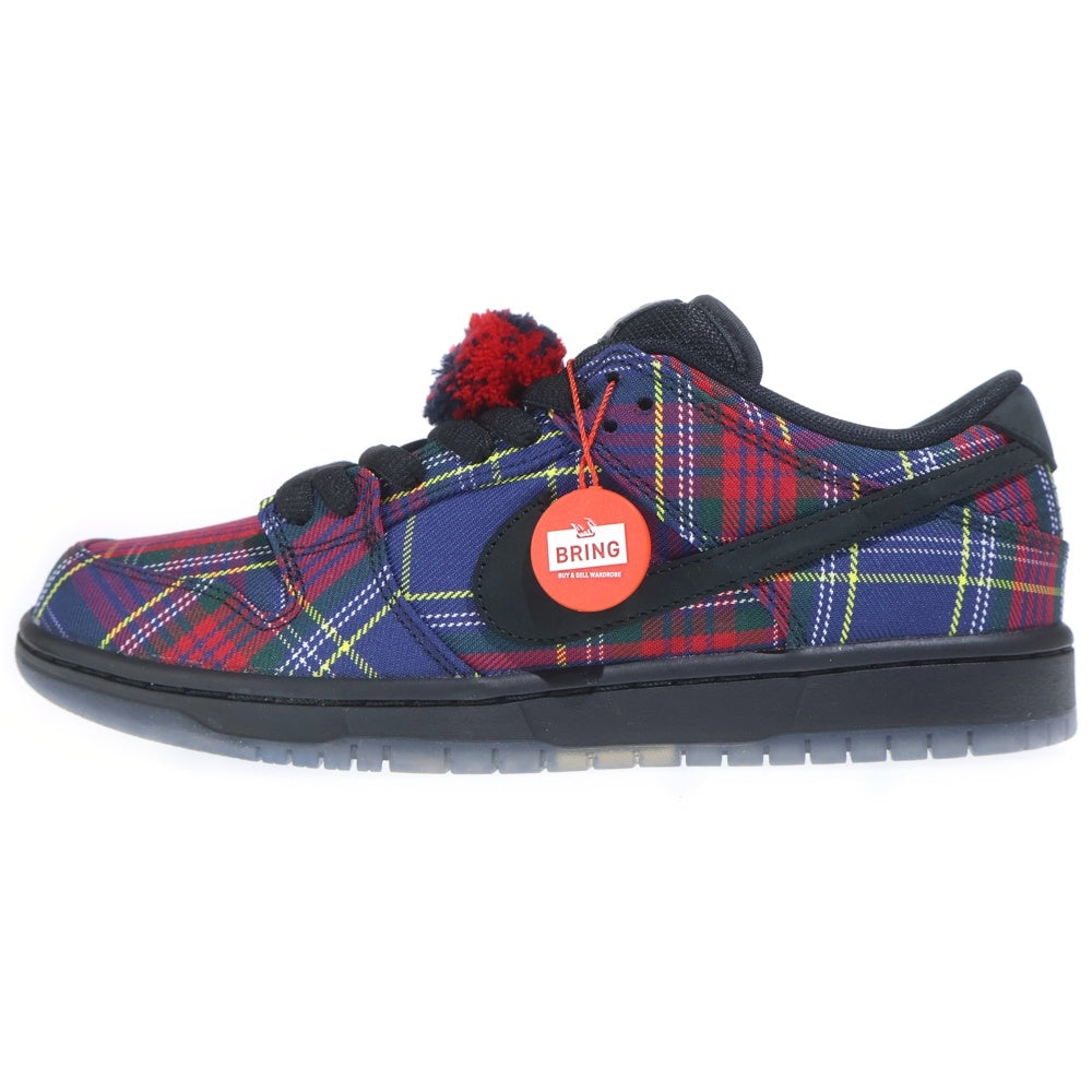 NIKE SB(ナイキエスビー) ×NARDWUAR DUNK LOW PRO QS TARTAN II1493-600 ダンク タータン ローカットスニーカー マルチカラー US9.5/27.5cm