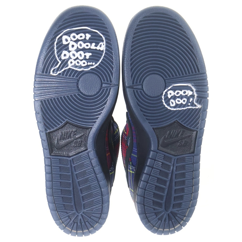NIKE SB(ナイキエスビー) ×NARDWUAR DUNK LOW PRO QS TARTAN II1493-600 ダンク タータン ローカットスニーカー マルチカラー US9.5/27.5cm