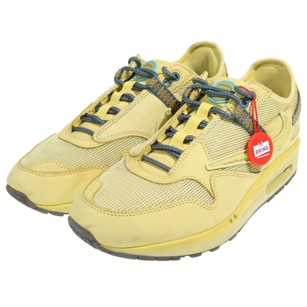 NIKE(ナイキ) ×TRAVIS SCOTT AIR MAX 1 CACTUS GOLD DO9392-700 トラヴィススコット エアーマックス1 カクタスゴールド ローカットスニーカー イエロー US9.5/27.5cm