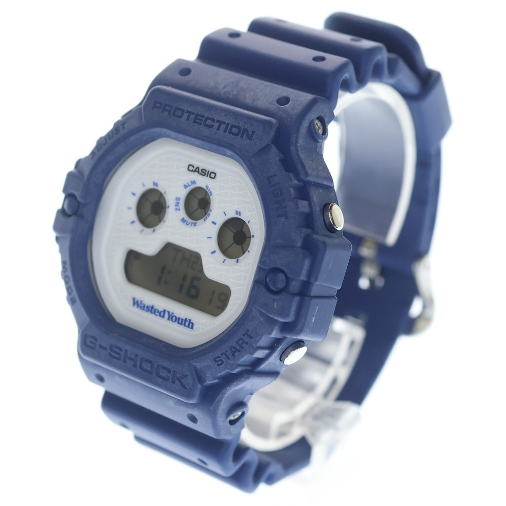CASIO G-SHOCK(カシオ ジーショック) ×WASTED YOUTH DW-5900WY-2JR ウェイステッドユース 腕時計 電池式 ネイビー/ホワイト