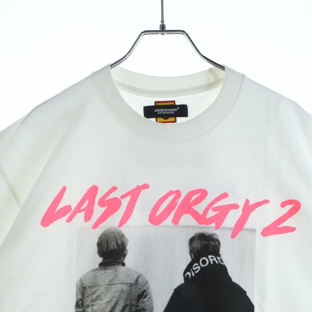 HUMAN MADE(ヒューマンメイド) 22AW ×UNDERCOVER LAST ORGY2 S/S T-SHIRT アンダーカバー ラストオージー プリントロゴ 半袖Tシャツ カットソー ホワイト XX24TE002