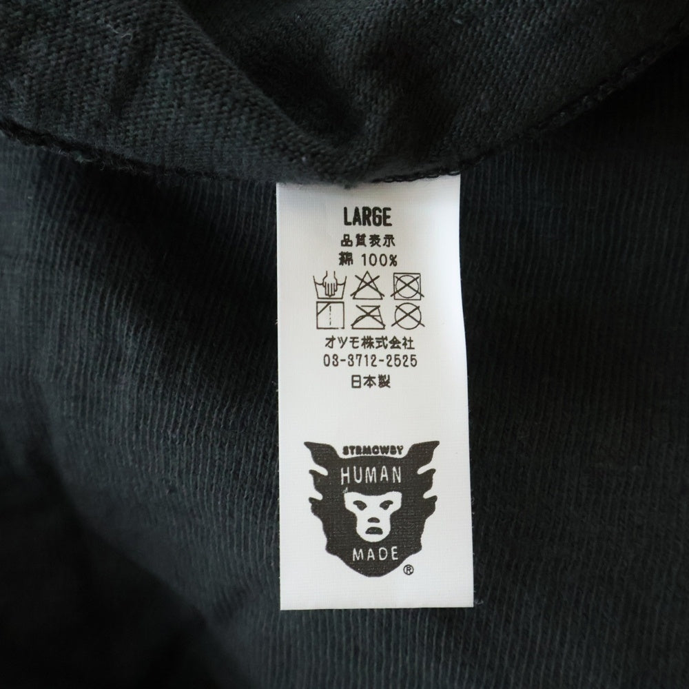 HUMAN MADE(ヒューマンメイド) GRAPHIC T-SHIRT ダック プリントロゴ 半袖Tシャツ カットソーブラック HM23TE002