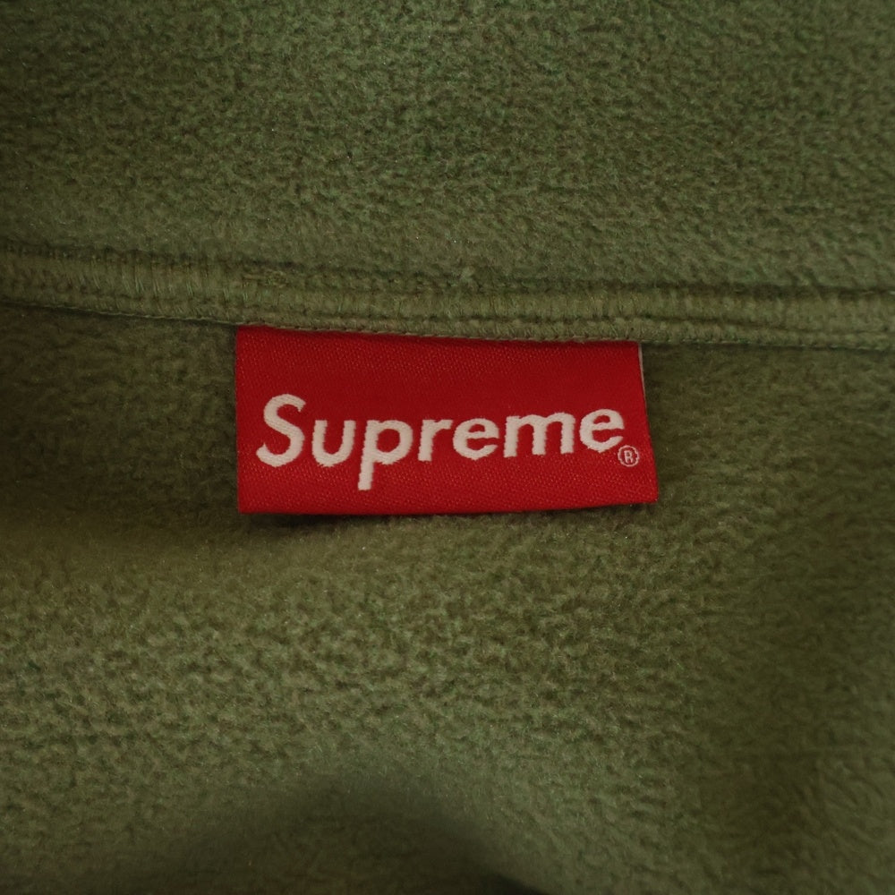SUPREME(シュプリーム) 21AW Polartec Half Zip Pullover ポーラテック ハーフジップ フリース プルオーバー カーキ
