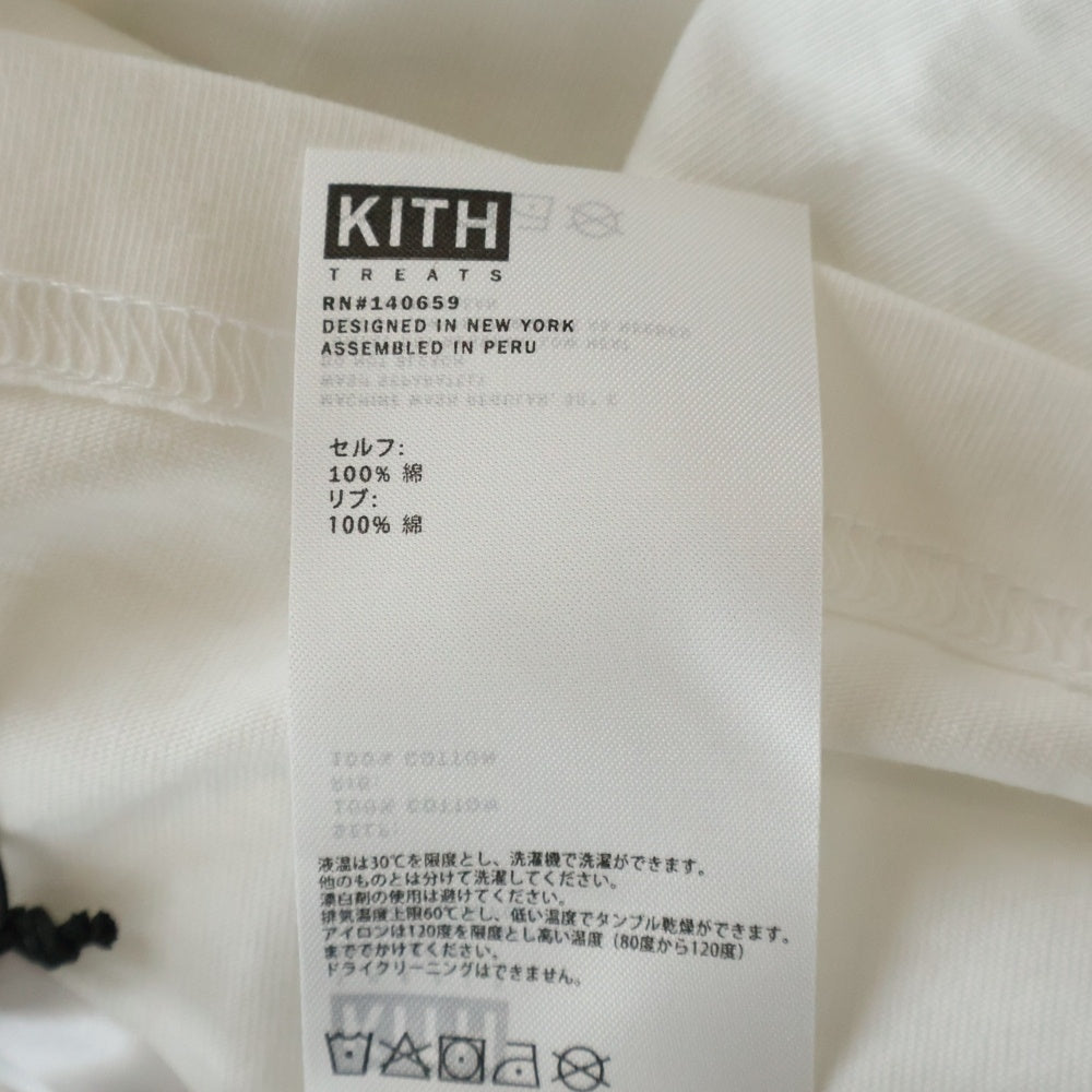 KITH(キス) KITH TREARS MINI MIAMI CAFE TEE キストリーツ マイアミカフェ プリントロゴ 半袖Tシャツ カットソー ホワイト