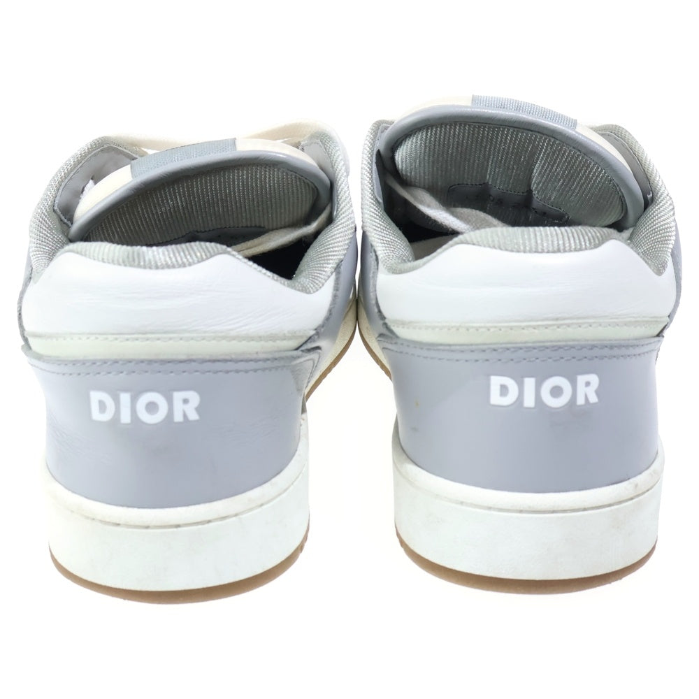 Christian Dior(クリスチャンディオール) B27 オブリーク レザー ローカットスニーカー グレー/ホワイト