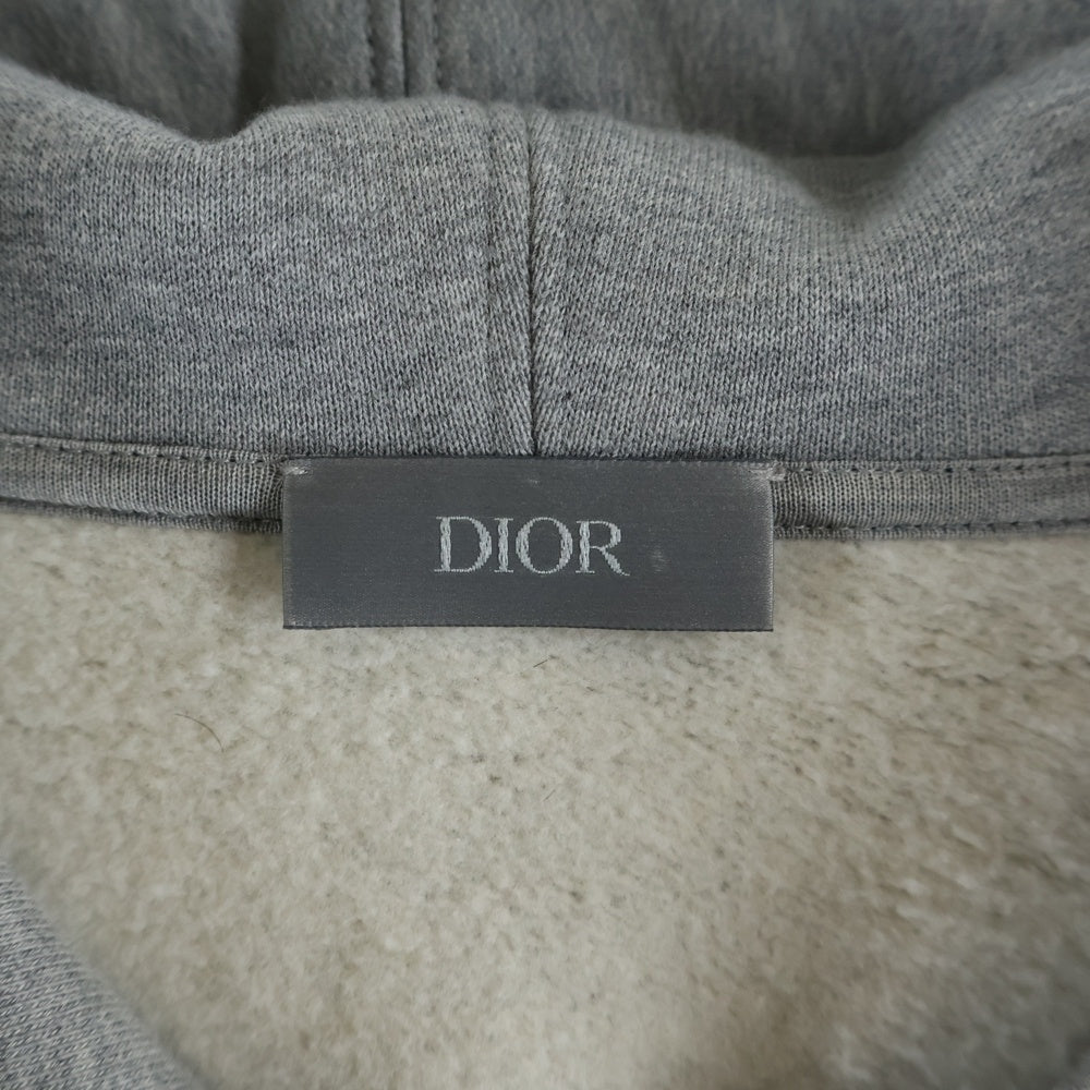 DIOR(ディオール) CD ICON HOODIE CDアイロン刺繍 スウェット プルオーバーパーカー グレー 113J698A0531