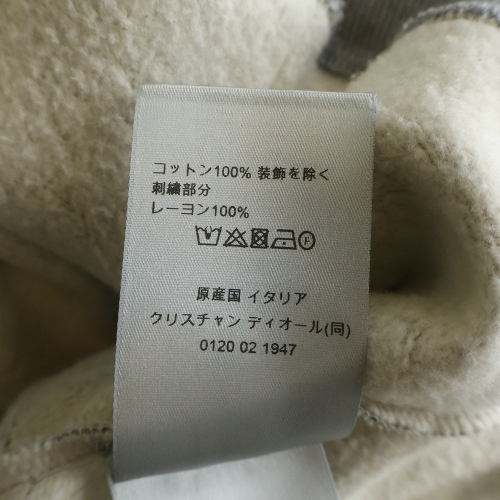 DIOR(ディオール) CD ICON HOODIE CDアイロン刺繍 スウェット プルオーバーパーカー グレー 113J698A0531