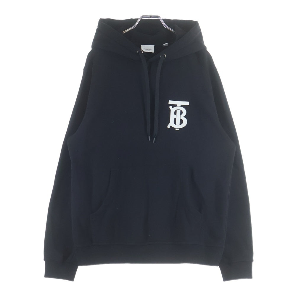 BURBERRY(バーバリー) TBロゴデザイン カンガルーポケット フーデッド スウェット パーカー ブラック 8024604
