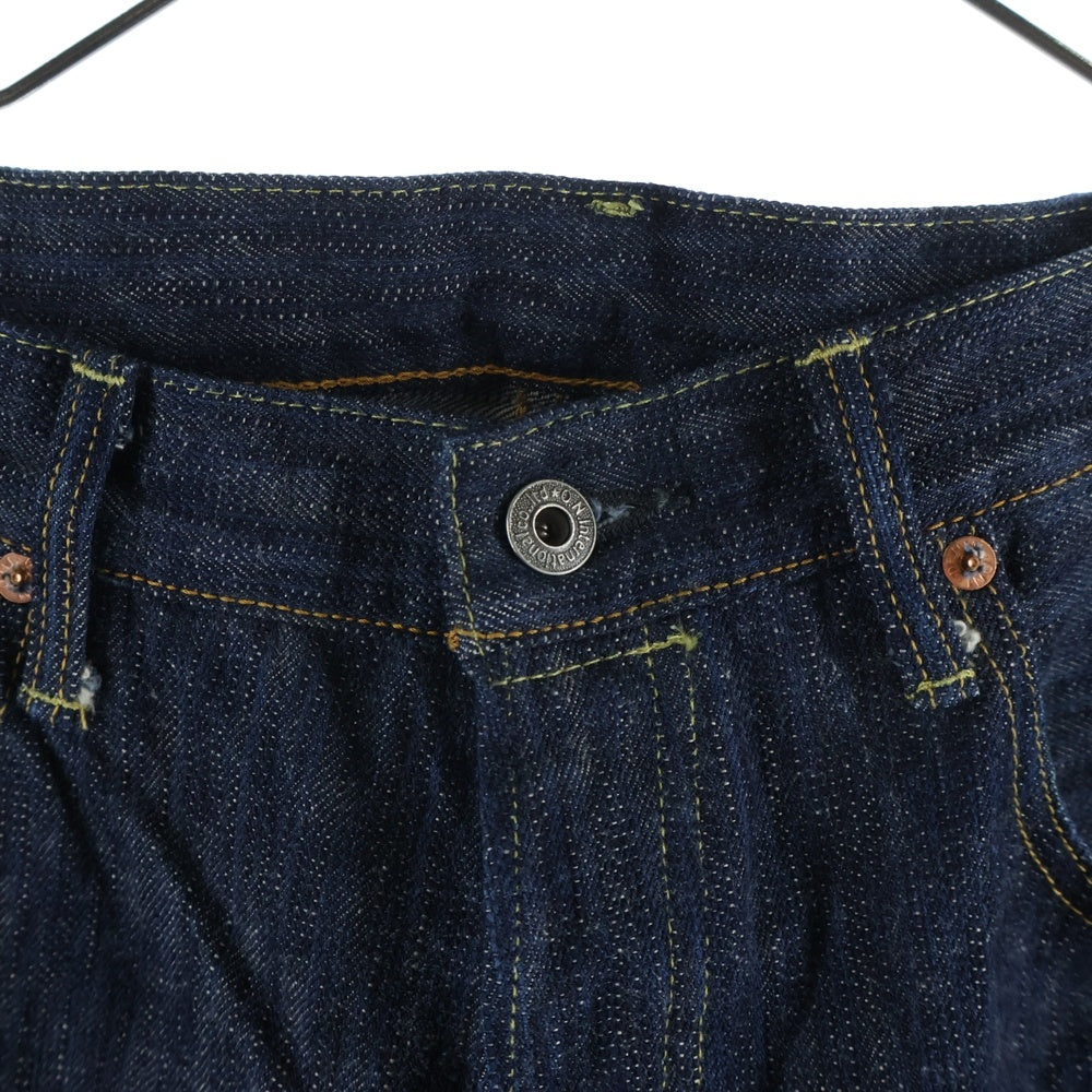 NO BRAND(ノーブランド) 鬼デニム オニデニム 石川台 スーパーワイド セルビッチデニムパンツ ジーンズ インディゴ