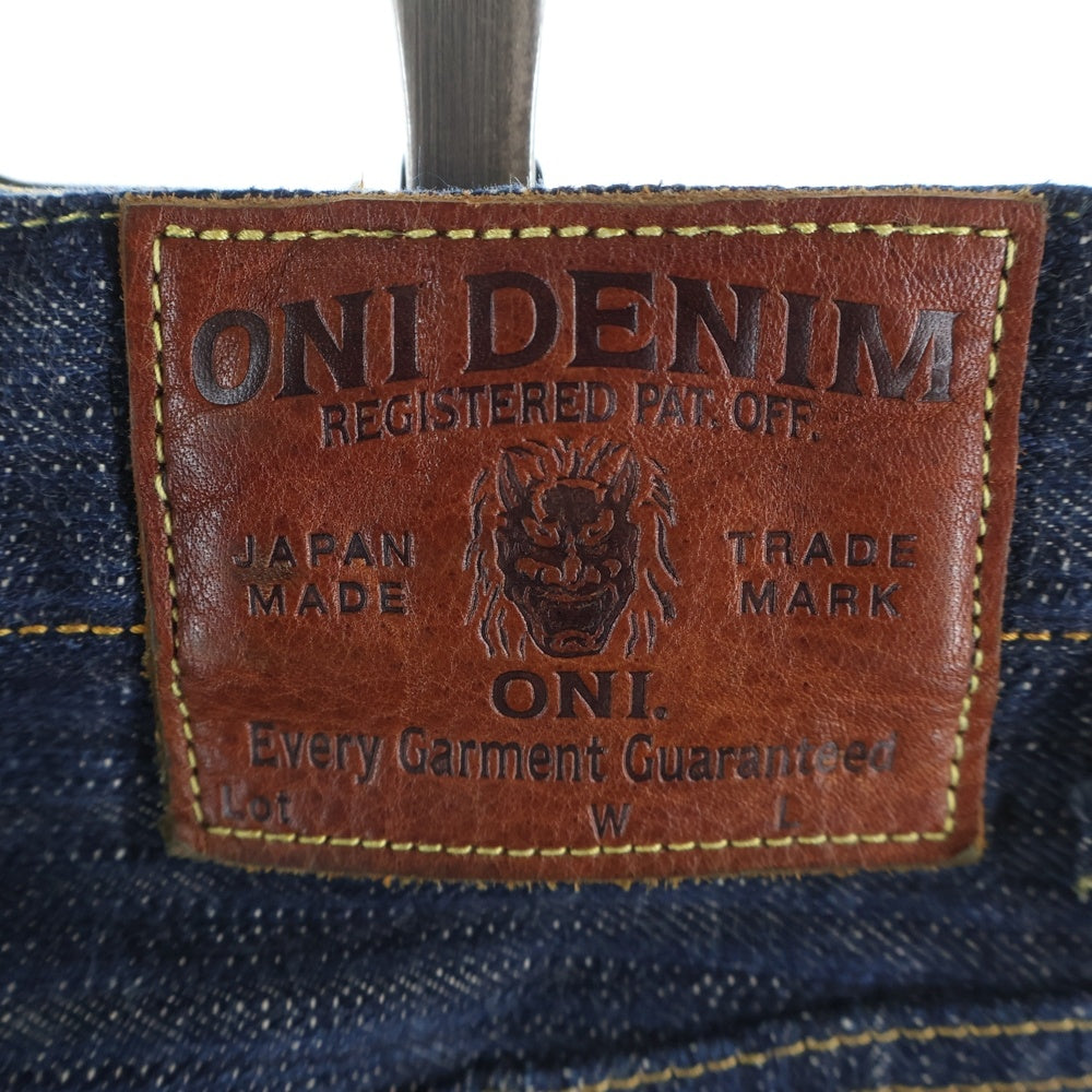 NO BRAND(ノーブランド) 鬼デニム オニデニム 石川台 スーパーワイド セルビッチデニムパンツ ジーンズ インディゴ