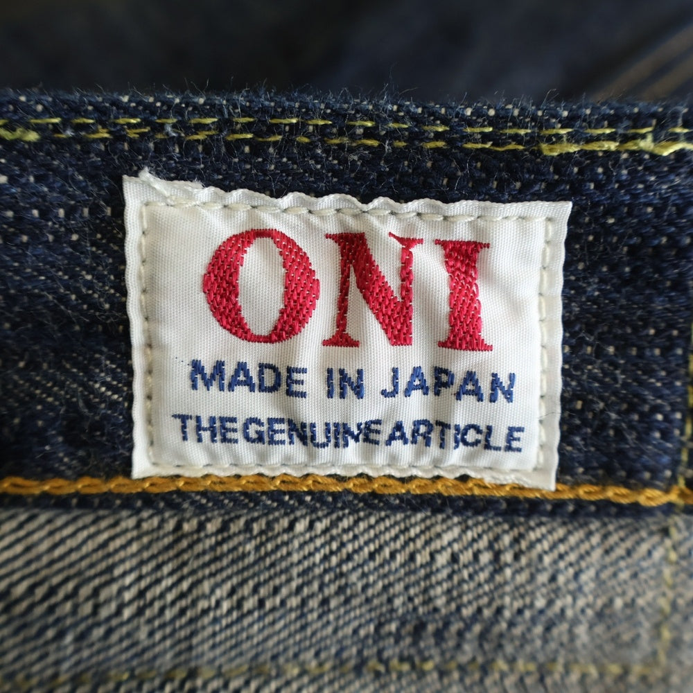 NO BRAND(ノーブランド) 鬼デニム オニデニム 石川台 スーパーワイド セルビッチデニムパンツ ジーンズ インディゴ